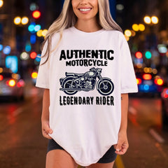 Authentic Motorcycle Legendary Rider Vintage Retro Ready to Press DTF Transfer for Dtf
