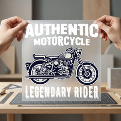Authentic Motorcycle Legendary Rider Vintage Retro Ready to Press DTF Transfer for Dtf