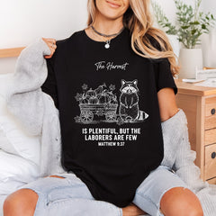 Autumn Harvest Raccoon Fall Faith Bible Ready to Press DTF Transfer for Dtf