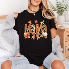 Autumn Mama Fall Floral Thanksgiving Fall Ready to Press DTF Transfer for Dtf
