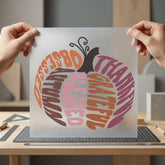 Autumn Pumpkin Words Retro Faith Blessed Ready to Press DTF Transfer for Dtf