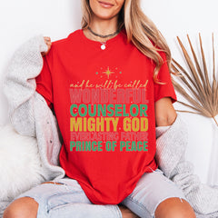 And He Will Be Called - Wonderful Counselor T-Shirt | Christian Faith Tee