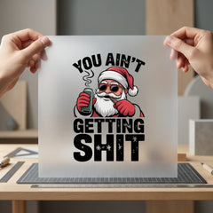 Bad Santa Funny Christmas Christmas Dad Ready to Press DTF Transfer for Dtf