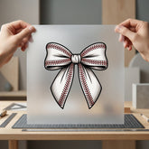 Baseball Bow Sports Fan Vintage Retro Ready to Press DTF Transfer for Dtf