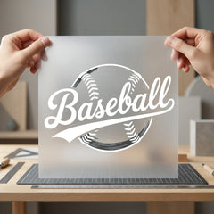 Baseball Distressed Text Sports Vintage Retro Ready to Press DTF Transfer for Dtf