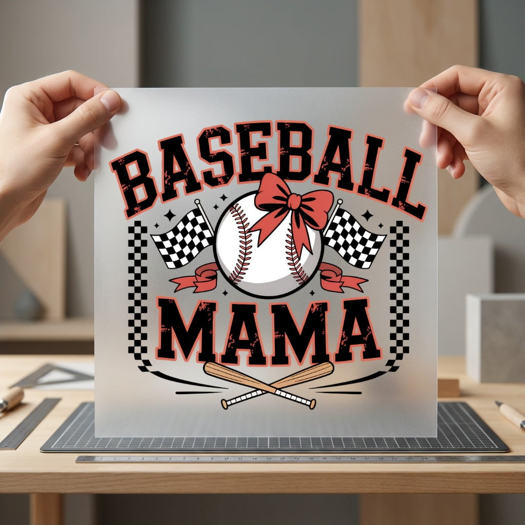 Baseball Mama Game Day Mom Vintage Ready to Press DTF Transfer for Dtf