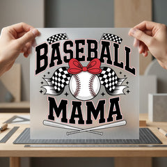 Baseball Mama Game Day Mom Vintage Ready to Press DTF Transfer for Dtf