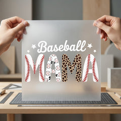 Baseball Mama Leopard Diy Mom Funny Ready to Press DTF Transfer for Dtf