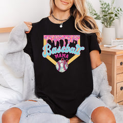 Baseball Mama Sprinkle Drip Mom Fitness Ready to Press DTF Transfer for Dtf