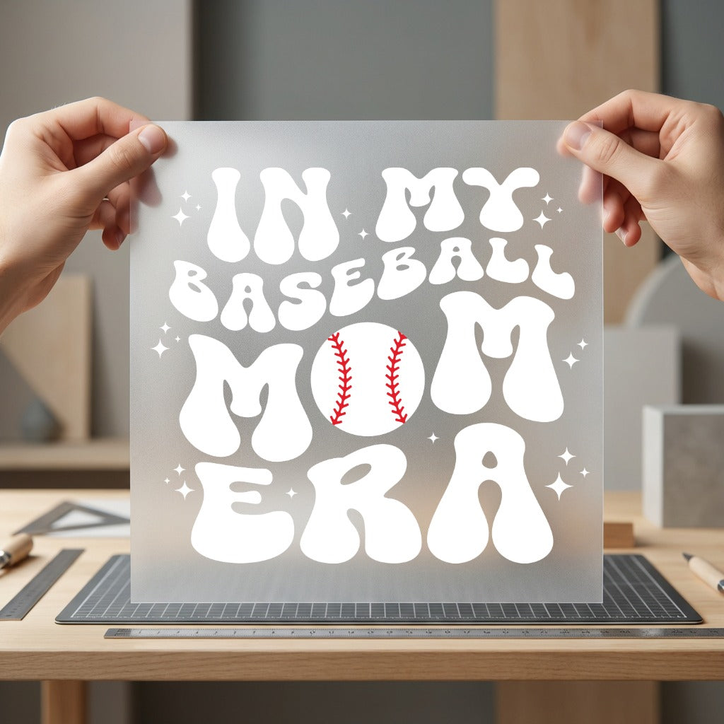 Baseball Mom Era Retro Mom Retro Ready to Press DTF Transfer for Dtf
