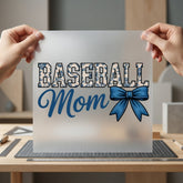 Baseball Mom Floral Game Mom Fitness Ready to Press DTF Transfer for Dtf