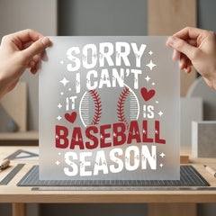 Baseball Season Diy Mom Funny Ready to Press DTF Transfer for Dtf