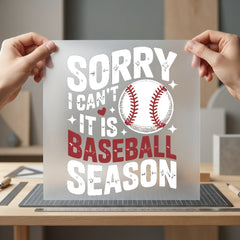 Baseball Season Saying Sports Vintage Retro Ready to Press DTF Transfer for Dtf
