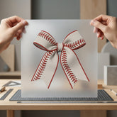 Baseball Stitch Bow Sporty Mom Fitness Ready to Press DTF Transfer for Dtf