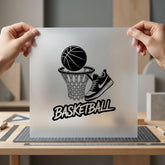 Basketball Ball Hoop Sneaker Mom Dad Ready to Press DTF Transfer for Dtf