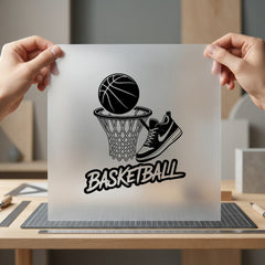 Basketball Ball Hoop Sneaker Mom Dad Ready to Press DTF Transfer for Dtf