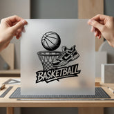 Basketball Ball Hoop Sports Fitness Ready to Press DTF Transfer for Dtf