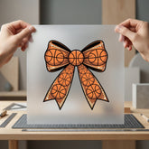 Basketball Bow Sports Fan Mom Fitness Ready to Press DTF Transfer for Dtf
