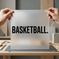 Basketball Distressed Text Grunge Aesthetic Fitness Ready to Press DTF Transfer for Dtf
