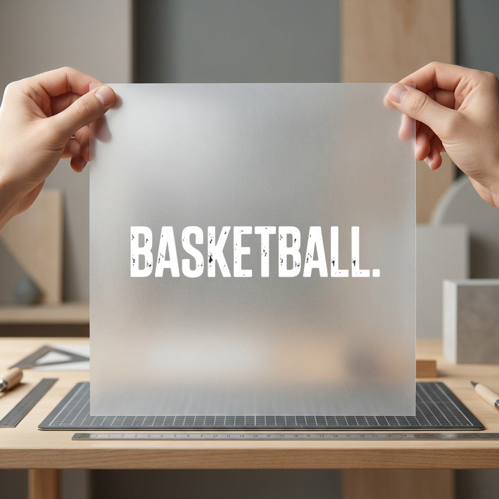Basketball Distressed White Diy Aesthetic Fitness Ready to Press DTF Transfer for Dtf