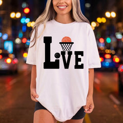Basketball Love Sports Fan Mom Dad Ready to Press DTF Transfer for Dtf