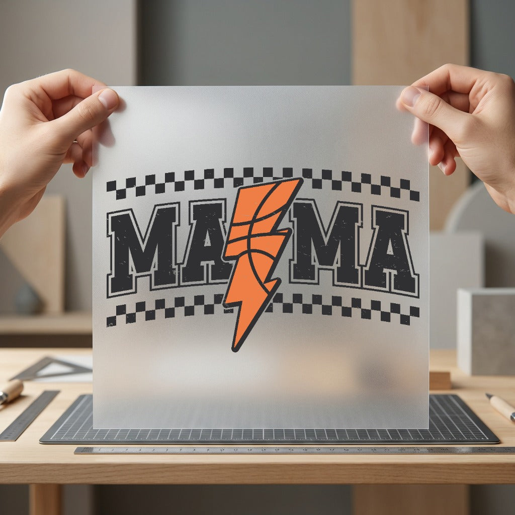 Basketball Mama Retro Sports Mom Vintage Ready to Press DTF Transfer for Dtf