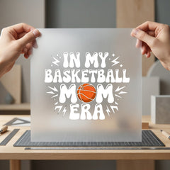 Basketball Mom Era Retro Mom Retro Ready to Press DTF Transfer for Dtf