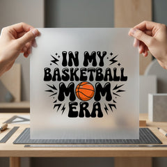 Basketball Mom Era Retro Mom Retro Ready to Press DTF Transfer for Dtf