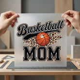 Basketball Mom Leopard Sports Mom Vintage Ready to Press DTF Transfer for Dtf