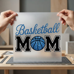 Basketball Mom Sports Fan Mom Vintage Ready to Press DTF Transfer for Dtf