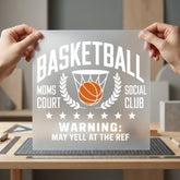 Basketball Moms Court Humorous Mom Funny Ready to Press DTF Transfer for Dtf