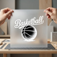 Basketball Script Sports Diy Vintage Retro Ready to Press DTF Transfer for Dtf