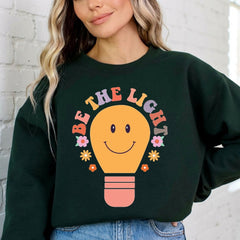Be The Light | Retro Christian Youth Sweatshirt - Luckets.com