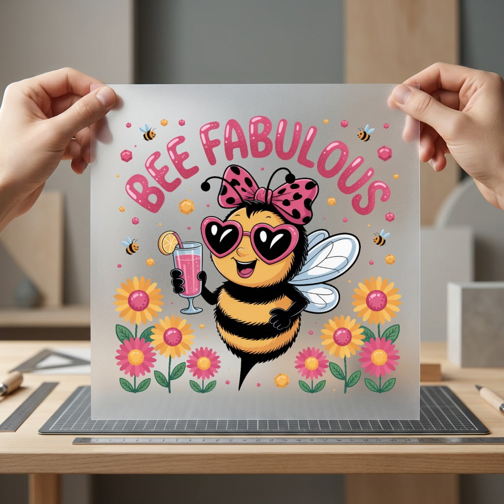 Bee Fabulous Summer Diy Summer Ready to Press DTF Transfer for Dtf