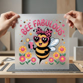 Bee Fabulous Summer Diy Summer Ready to Press DTF Transfer for Dtf
