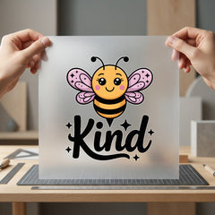 Bee Kind Kawaii Diy Teacher Ready to Press DTF Transfer for Dtf