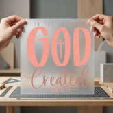 Beginning God Created Christian Christian Faith Ready to Press DTF Transfer for Dtf