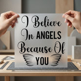 Believe Angels Because You Christian Faith Ready to Press DTF Transfer for Dtf
