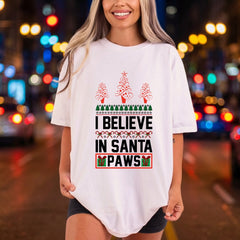 Believe Santa Paws Christmas Christmas Mom Ready to Press DTF Transfer for Dtf