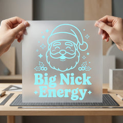 Big Nick Energy Santa Christmas Dad Ready to Press DTF Transfer for Dtf