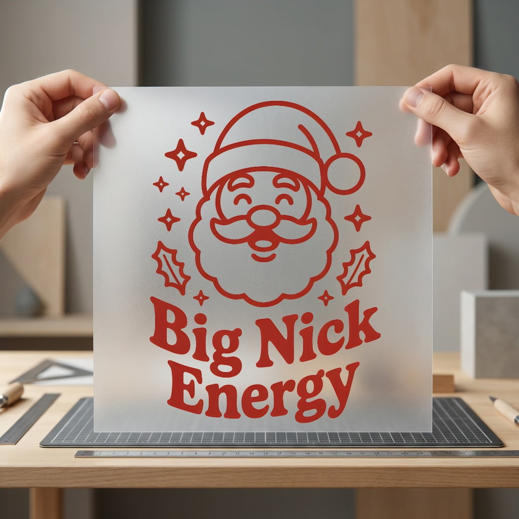 Big Nick Energy Santa Christmas Retro Ready to Press DTF Transfer for Dtf