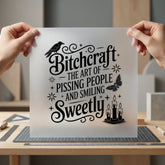 Bitchcraft Art Pissing People Halloween Mom Ready to Press DTF Transfer for Dtf