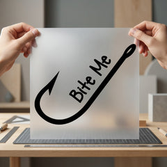 Bite Fishing Hook Humorous Dad Funny Ready to Press DTF Transfer for Dtf