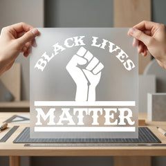 Black Lives Matter Fist Awareness & Causes Collection Women Empowerment Collection Ready to Press DTF Transfer for Dtf