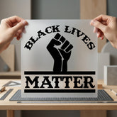 Black Lives Matter Fist Awareness & Causes Collection Women Empowerment Collection Ready to Press DTF Transfer for Dtf
