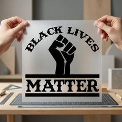 Black Lives Matter Fist Awareness & Causes Collection Women Empowerment Collection Ready to Press DTF Transfer for Dtf