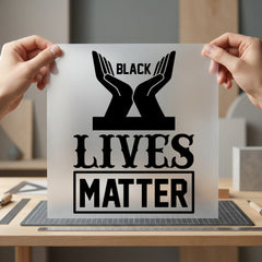 Black Lives Matter Hands Awareness & Causes Collection Women Empowerment Collection Ready to Press DTF Transfer for Dtf