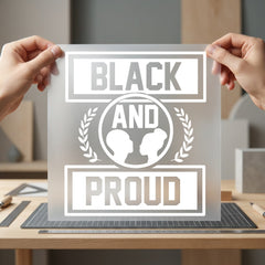 Black Proud Circles Afrocentric Aesthetic Ready to Press DTF Transfer for Dtf