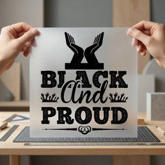 Black Proud Heritage Diy Positive Vibes Collection Women Empowerment Collection Ready to Press DTF Transfer for Dtf