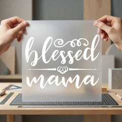 Blessed Mama Script Font Faith Blessed Ready to Press DTF Transfer for Dtf